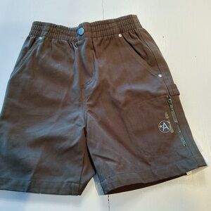 Healthtex Dark Brown Kids Shorts with Pockets